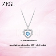 zengliu | สร้อยคอหัวใจ Designer Swan Kiss เงิน 925 สำหรับผู้หญิง