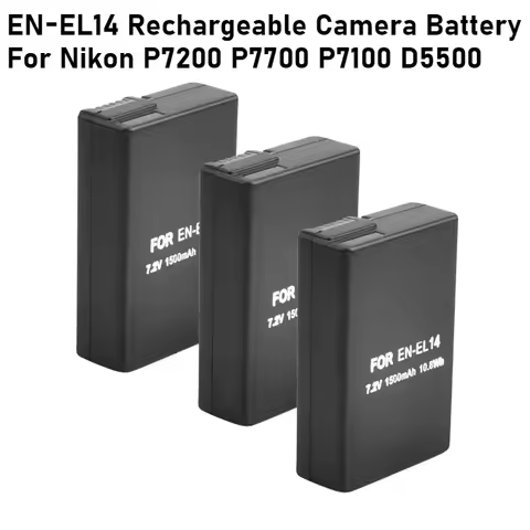 1500mAh Li-ion EN-EL14 Rechargeable Camera Battery for Nikon P7200 P7700 P7100 D5500 D5300 D5200 D32