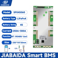 JBD Smart BMS 4S LiFePo4 250A 300A Li-ion LiFePo4 Bms 3S 4S 12V With Active Balance UART RS485 CAN