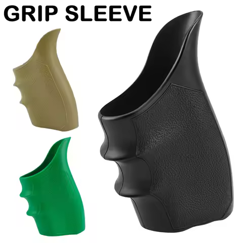 Tactical Holsters Military Rubber Non-slip Holsters with Finger Grooves Outdoor Hunting for G17 18 2