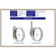 Stainless T-Bolt 3 inch clamp 79-87mm