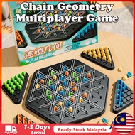 (Malaysia Stock) Geometry Chain Chess Rubber Band Triangle Chess Desktop Game Parent Child Interacti