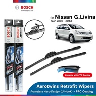 Bosch Aerotwin Retrofit U Hook Wiper Set for Nissan Grand Livina L10 (24"/14")