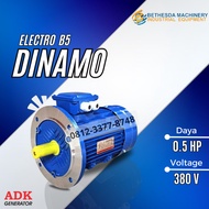 ADK Motor Dinamo 0.5 Hp 3 Phase / Dinamo Listrik 0.5 HP 1000 Rpm