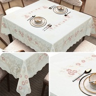 Vintage Floral Square Dining Table Cloth Size 140 cm X 140