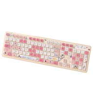 Wireless Keyboard Home Cute Girl Notebook Game Office Desktop Computer Wireless Keyboard Mute 104 Ke