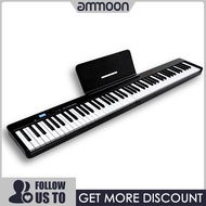 [ammoon]88 Keys Foldable Digital Electronic Keyboard Piano With USB Cable,Sustain Pedal,Music Stand,Carry Bag,User Manual