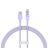 Baseus探索者系列 智能温控快充數據線 USB to Type-C 100W 1m 紫色