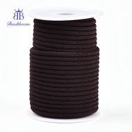 1roll Polyester Cords Coconut Brown 4mm 21.87 yards(20m)/roll