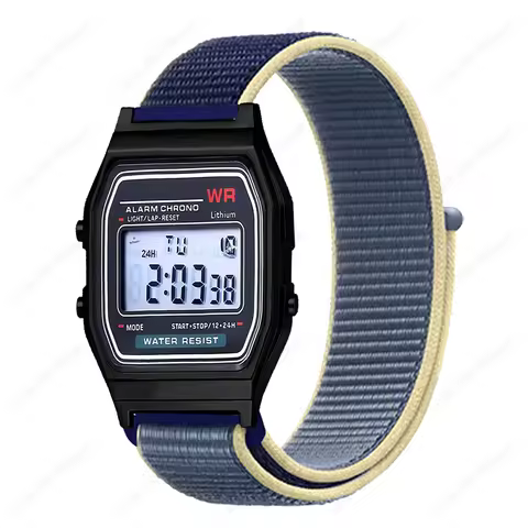 18MM Nylon Strap For Casio G-Shock AE-1200WH/1300/1000/A159 A159 A158W A168 / F91w AE1200 Bracelet W