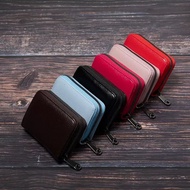 HOT ITEM RFID Protected Leather Credit Card Holder Zipper Small Wallet Case Bag For Man and Woman An
