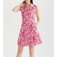 G2000 Pink Printed Shirt Dress Sleeveless For Women