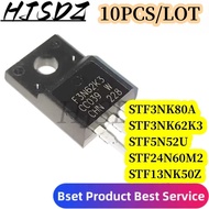 5PCS F24N60M2 STF5N52U F5N52U STF3N62K33 STF3NK80Z F3NK80Z STF13NK50Z F13NK50Z TO-220F Field Effect 