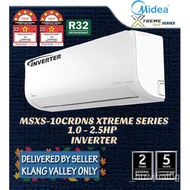 🥗NEW Midea Inverter Air Cond/Air conditioner R32 MSXS-CRDN8 1hp 1.5hp 2hp 2.5hp RX3Y