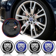 4Pcs 60mm Car Wheel Center Hub Cap Badge Accessor For Jaguar XF XJ-S XJ-6 X-Type XE S-Type F-Type XK