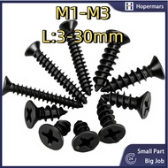 ((Black Carbon Steel) KA Phillips Countersunk Self-Tapping Wood Screw Phillips Countersunk Self-Tapp