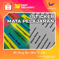 STICKER MATA PELAJARAN 49 PCS SET READY STOCK