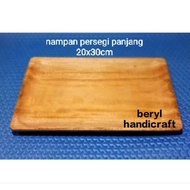 Wooden tray/wooden tray/tray 20x30cm mahogany wood