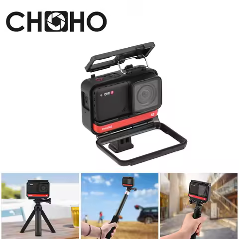 Insta360 Accessories ONE R 4k Protective Frame Case Housing Shell Protector ABS + Long Screw + Base 