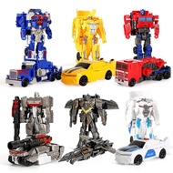 New Product Small Scale Transformation Toy Car Robot Megatron 3-Pillar Tank Airplane King Kong Child