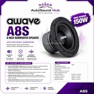 Awave A8S 8 Inch High-Efficiency Subwoofer Speaker
