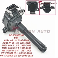 ignition coil for AUDI  A3 A4 A6 VW GOLF PASSAT SHARAN 058905101 058905105