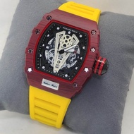 Jam tangan pria Fashion Sporty RM ET1350 Chrono variasi tanggal aktif Free Headset box dan baterai c