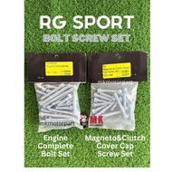 Suzuki RG Sport / RGS Engine /// Magneto & Clutch Cover Cap Bolt SCREW SET / Magnet Cover Skru RG-S 