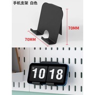 黑色洞洞板免打孔壁掛式收納架電競房專用鍵盤耳機手辦上牆展示架