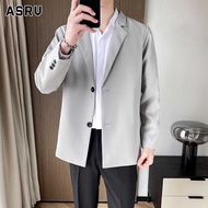 ASRV Suits And Blazers Men's Casual Suit bla