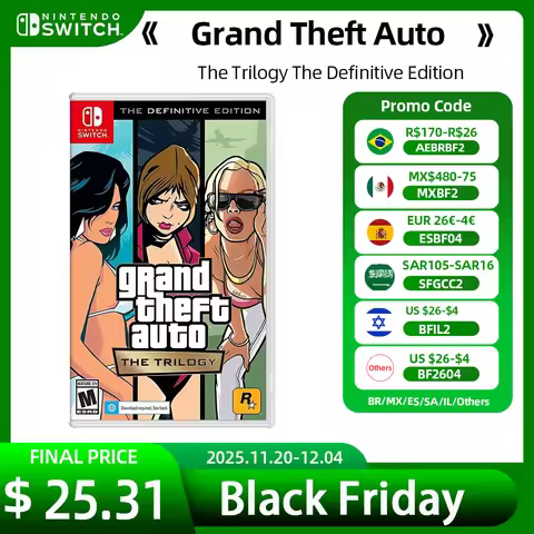Grand Theft Auto The Trilogy The Definitive Edition GTA Nintendo Switch Game Deals Adventure Genre f