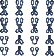 YELARXI Sewing Hooks and Eyes, 23mm Covered Hook Eye Sewing Closure Fasteners Sew on Snaps Fit for B