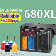 Compatible HP 680XL ink Cartridge HP 680 ink HP680XL ink Cartridge refillable for hp 2676 2677 2678 3838 4538 4678 3777