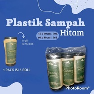 TRASHBAG 36L PLASTIC TRASH BAG 60X80CM Practical Cleany ROLL 15 SHEETS
