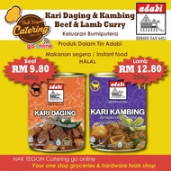 Adabi - Kari Daging &amp; Kambing dengan Ubi Kentang 280g (Beef &amp; Lamb Curry with Potatoes) - Keluaran Bumiputera, HALAL