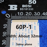 1pc Tcon Board Flex Cable Gold Plated Flexible Flat Cable FFC FPC Cable 50P 60P 68P 80P 96P 50Pin 60