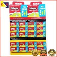 Gillette Super Nacet 5+1 BLADES GENUINE (20 boxes)
