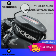 【Local Delivery】ROCKBROS 7 L Motorcycle Tank Bag Waterproof Durable Hard Shell Backpack Big Capacity Touch Screen Motorbike Luggage Bag