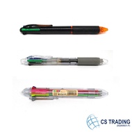 3 x Multi Colour Ink Pen 0.7mm Ball Point
