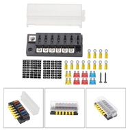 6-Way Fuses Block Car Fuses Block Blade With 6 Fuses Blade And Plastic Cover