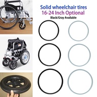 Premium Gray Polyurethane Wheelchair Tire Universal Fit