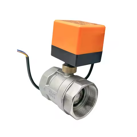 DN15 DN20 DN25 DN32 DN40 DN50 304 Stainless Steel Electric Ball Valve 3-wire 2-way Control Motorized