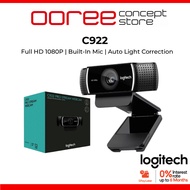 Logitech C922 Pro Stream Webcam 1080p 30fps / 720p 60fps Glass Lens Stereo Mic USB Web Cam OBS Gamin
