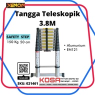 XENON Telescopic Ladder 3.8M Folding Aluminum Ladder 3.8 Mtr