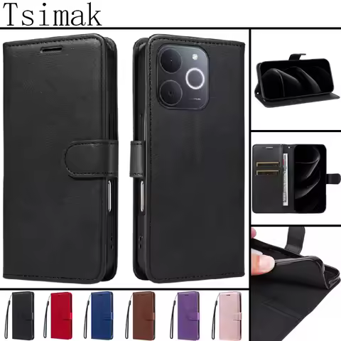 Magnetic Flip Wallet Leather Phone Case For Realme Note 70T 70 50 Narzo 80 Lite P3 GT Neo 6 SE Neo6 