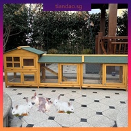 Outdoor Rabbit Cage Large Rabbit House Cat House Rabbit Nest Rabbit Cage Large Cat Cage Villa tianda