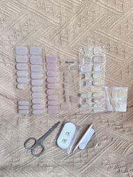 UV 指甲貼 光療 半烤 凝膠 美甲貼片 貼紙 UV燈 nail UV sticker gel甲 奶茶色 裸色 UV light