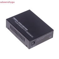 Adagu 1PCS Gigabit Media Converter 1 To 1 RJ45 Transceiver 10/100/1000M Fiber Optic With 3KM/20KM LC