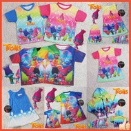 FULLPRINT T-shirt Dress for Children and Adults Trolls Poppy n Branch Bridget Costume