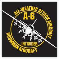 Intruder A-6 Attack Aircraft Round Cutting Sticker